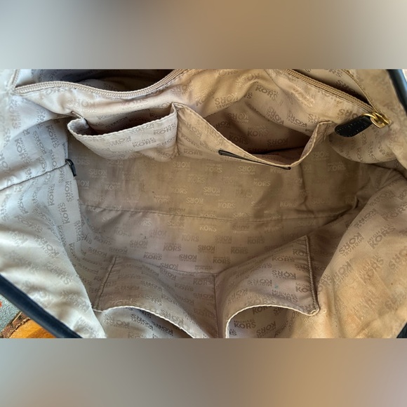 Michael Kors Black Monogram Tote - Picture 10 of 16